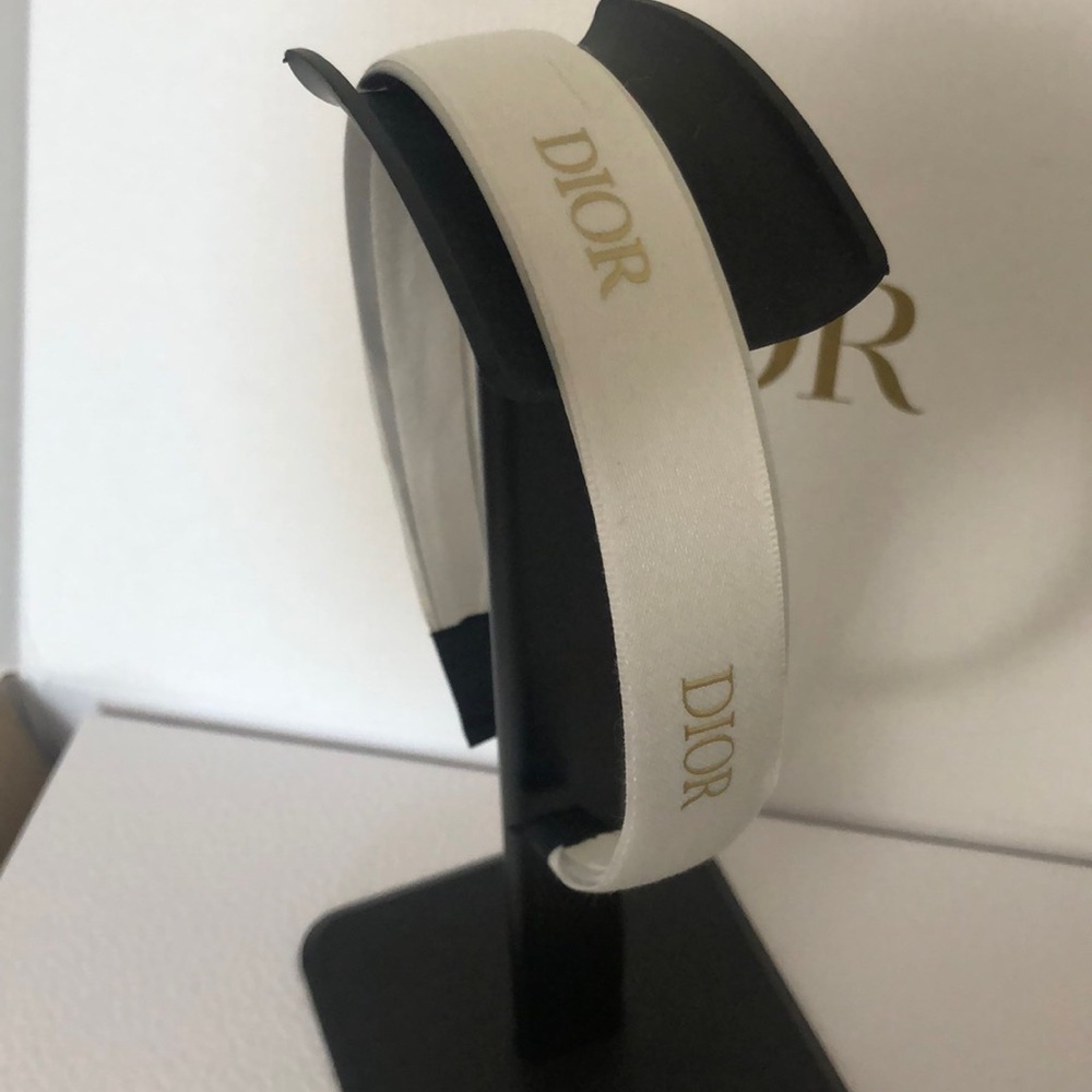 DIOR Headband HandMade with Authentic Dior Ribbon - Picture 2 of 5